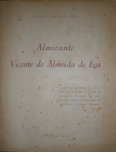 Almirante Vicente de Almeida de Eça  «€10.00»