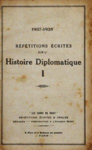 Répétitions Écrites Sur L´Histoire Diplomatique I e II