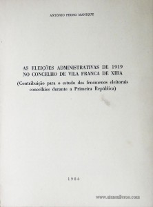 As Eleções Administrativas de 1919 no Concelho de Vila Franca de Xira