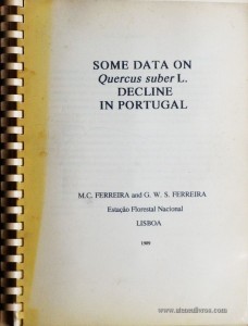 Some Data On Quercus Subet L. Decline In Portugal