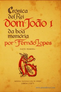 Crónica Del rei Dom João I 