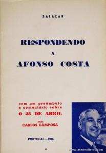 Salazar Respondendo a Afonso Costa