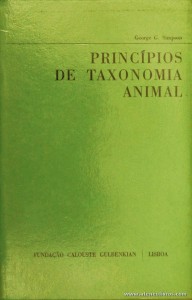 Princípios de Taxonomia Animal 