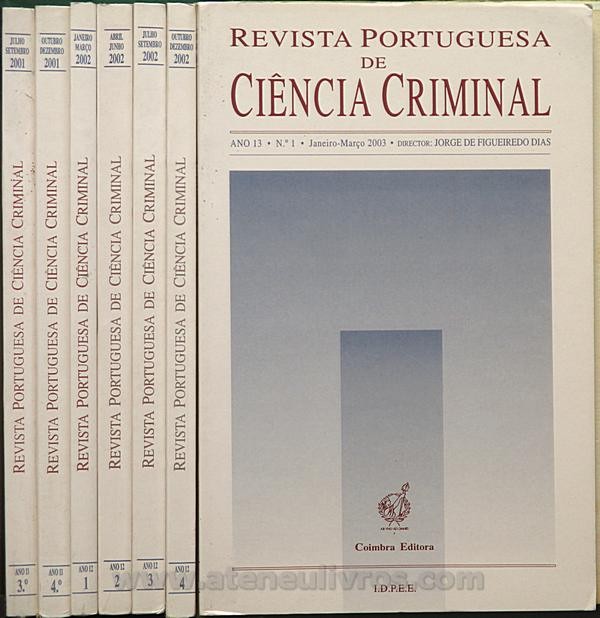 Revista Portuguesa de Ciência Criminal «€10.00» Cada